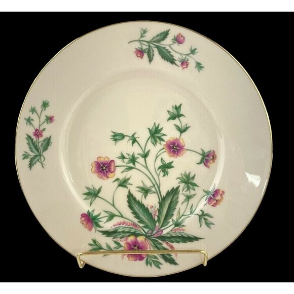 Lenox China Country Garden W302 Replacement Dinner Plate 10 3/4" Cream Gold Trim - Picture 1 of 12